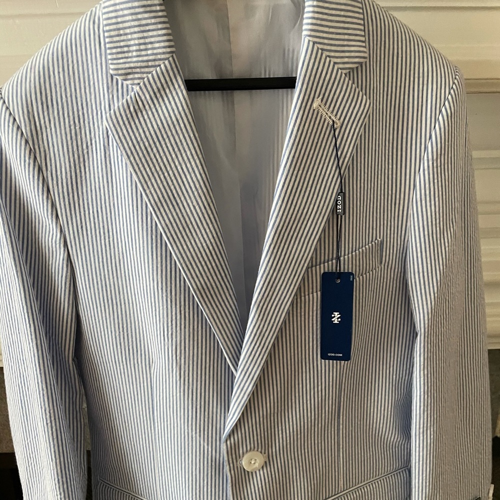 Izod Boys 10 Seersucker Jacket